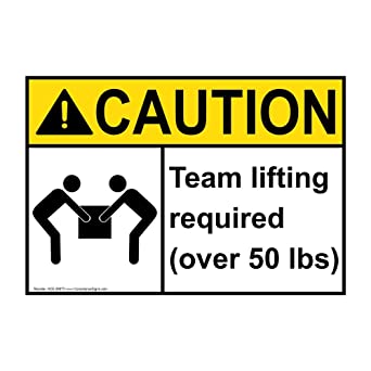 team lift label